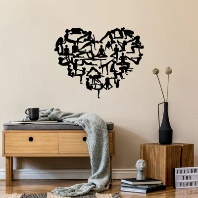 Obrázok produktu pre Wallity, i- SKL2479, Čierna, Ostatné bytové dekorácie, 71 x 57 cm, 100% kov (Hrúbka: 1