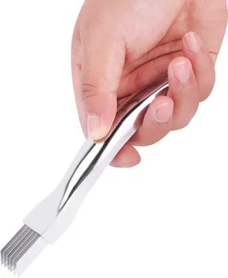 Image de Trancheur d'oignon en acier inoxydable Coupe-échantillon Hachoir à légumes Gadget de cuisine