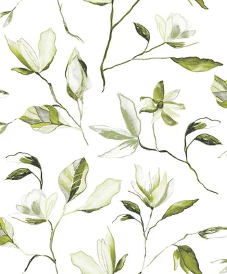 Zdjęcie produktu dla Masureel Tapeta kwiaty białym - 632085 - 53 cm x 10.05 m