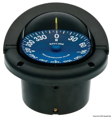 Produktbild von RITCHIE Supersport Kompass 3"3/4 schwarz/blau - Osculati 25.087.01