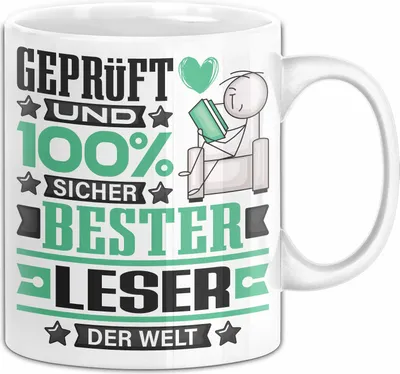 Produktbild von Leser Geschenk Lustiger Spruch für Leser Geschenkidee Bester Leser Der Welt (Weiß)
