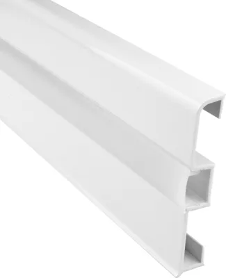 Produktbild von C02 LED Aluprofil Weiss Sockelleiste 2m milky