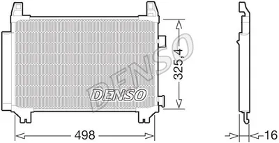 Produktbild von DENSO DCN50029 Kondensator Klimaanlage Klimakondensator für TOYOTA Yaris Schrägheck (P13) +Trockner