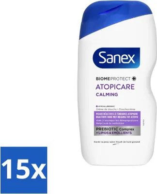 Obrázok produktu pre Sanex BiomeProtect Dermo sprchový krém na reaktívnu pokožku 400 ml - hodnotné balenie - 15 kusov