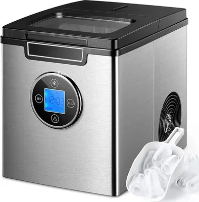 Image de Machine à glaçons Bolt Edge PRO – 2,5 L – Fonction minuterie – 15 kg/24 h – 9 glaçons en 6 minutes