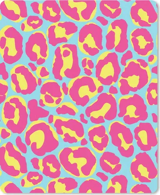 Produktbild von MuchoWow® Mauspad Mousepad Pantherdruck - Rosa - Gelb - Muster 19x23 cm - Mousepads - Maus Mat - Pad - Mausunterlage - Mauspads - Spielen