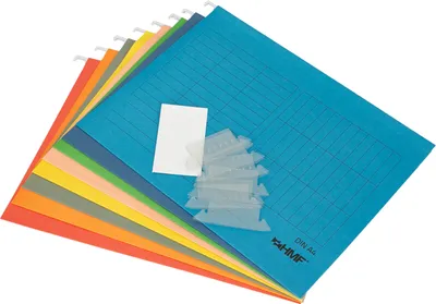 Produktbild von HMF 250460 Hängeregister, 8er Set, DIN A4 Format