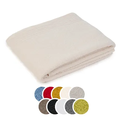 Produktbild von liebling Badetuch Baumwolle, Serie Frankfurt, 400 gr. / m², 100 x 150 cm, 60 Grad, mit hochw. Borte, saugstark, creme