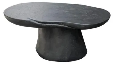 Produktbild von Pomax Mycelia Couchtisch, Schwarz, L 80 x B 55 x H 35 cm
