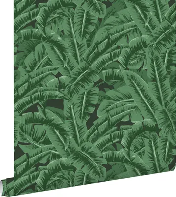 Zdjęcie produktu dla ESTAhome Tapeta liście bananowca ciemnej zieleniIczarnym 53 cm x 10.05 m