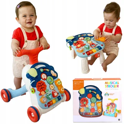 Produktbild von MalPlay Interaktiver Lauflernwagen Spieltisch 6-in-1 Laufen Lernen