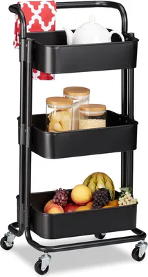 Image de Chariot de cuisine / Chariot de service, Chariot de cuisine, Étagère de cuisine - Chariot de service, Chariot de cuisine, Étagère de cuisine