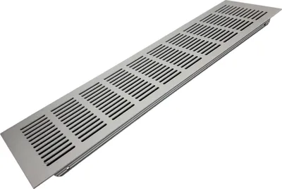 Produktbild von Lüftungsgitter LG-4010 AA eloxiert Stegblech 400 x 100mm Zuluft Abluft Türgitter