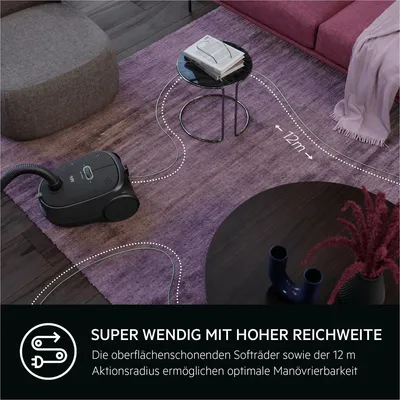Immagine prodotto di AEG hoover CLEAN 6000 AB61C1OKO Cura dei pavimenti alta potenza di aspirazione ruote XL