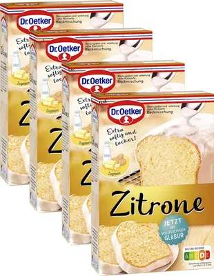 Image de Mélange pour quatre-quarts Dr. Oetker au citron 485g 4er Pack