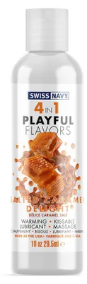 Zdjęcie produktu dla 4 In 1 Lubricant with Salted Caramel Delight Flavor - 1 fl oz / 30 ml