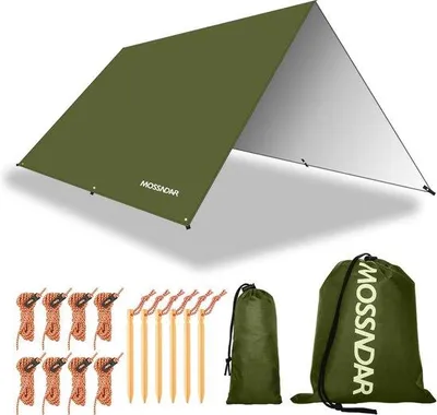 Produktbild von Famanu Tarp 3 x 3 m - Wasserdicht mit Ösen und UV-Schutz