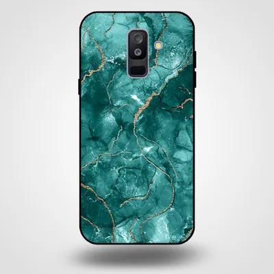 Immagine prodotto di Smartphonica Custodia per Samsung Galaxy A6 Plus 2018 con stampa in marmo - Custodia posteriore in TPU con design in marmo - Verde Oro