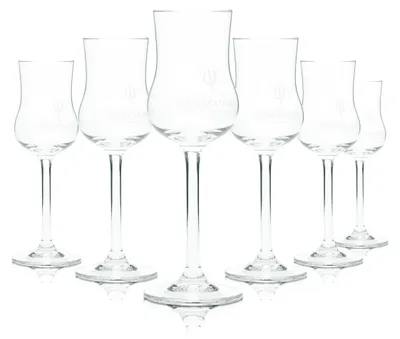 Produktbild von 6x Marzadro Grappa Glas 4cl Nosing Stil Kelch Schnaps Gläser Trentino Gastro