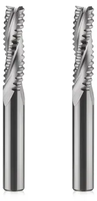 Productafbeelding van 2 stuks hardmetalen schachtfrees, 6 mm, 22 mm snijlengte, 3 tanden/3 snijfrees