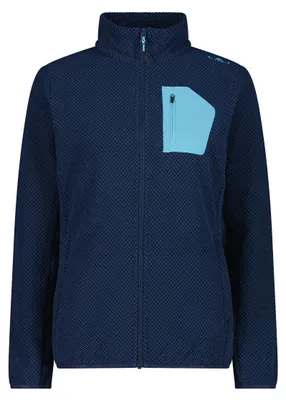Immagine prodotto di CMP, giacca da donna, modello in pile, colore blu, taglia 38