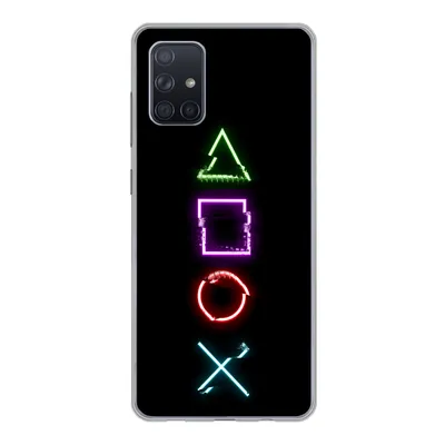 Produktbild von MuchoWow® Handyhülle Schutzhülle Hülle für Samsung Galaxy A51 5G Spiele - Controller - Neon Silikon Softcase Handy Hülle - Abbildung