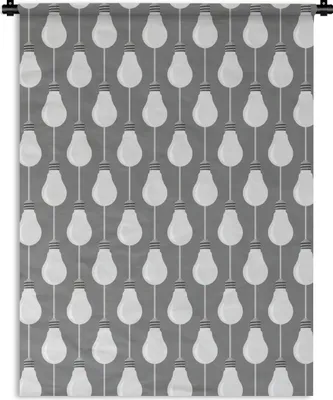 Produktbild von MuchoWow® Wandteppich Wandbehang Lampen - Muster - Retro 150x200 cm Tapisserie Dekoration Wandtuch - Wandaufhängung - Moderner