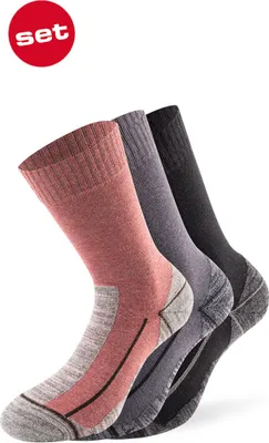 Produktbild von Lenz Performance Multisport Socken, schwarz/grau/rot, 35-38