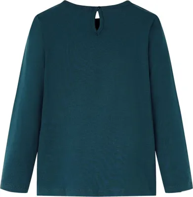 Produktbild von vidaXL Kinder-Langarmshirt Dunkelgrün 128