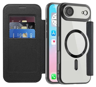 Obrázok produktu pre Techsuit - SmartMag Book Case ochranný obal na iPhone 17 Air – čierny