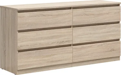 Produktbild von Kommode Edwin mit 6 Schubladen, Holzoptik, 150cm