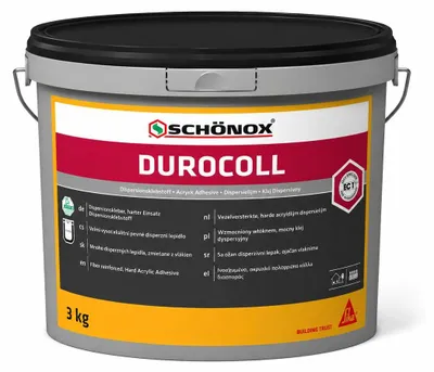 Produktbild von SCHÖNOX DUROCOLL 3kg Vinylkleber PVC Kleber Dispersionskleber für Vinylboden Designboden LVT Bodenkleber EC1 PLUS