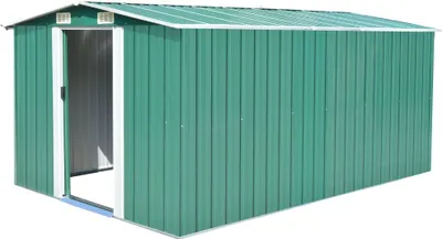 Immagine prodotto di Casetta da giardino 257x392x181 cm, metallo, verde