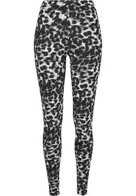 Produktbild von Urban Classics Leggings Damen Ladies Soft AOP Leggings leopard XXL
