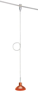 Image de 973.73 Paulmann Wire Systems HighWire Mono Spot Sarrasani 50 W GZ10 chrome mat/orange transparent 230 V