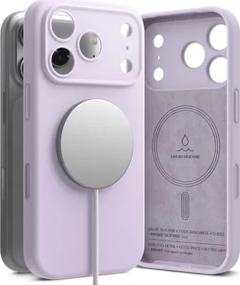 Produktbild von Ringke Silikon Magnetische magnetisch Hülle Kompatibel mit iPhone 17 Pro  Schwarz