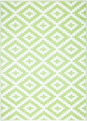 Immagine prodotto di Tappeto Tapiso IBIZA Outdoor Bianco Verde Picnic Giardino OEKO-TEX 150 x 240 cm