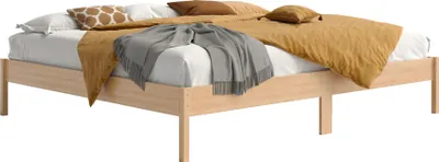 Produktbild von Familienbett 240x200 - Massivholzbett - Erle, unbehandelte Oberfläche