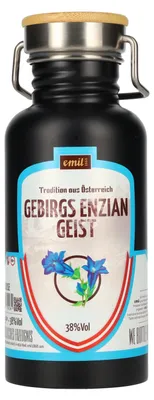 Image de emil 1868 Gebirgs Enzian Geist 38% Vol. 0,5l in Edelstahlkanne