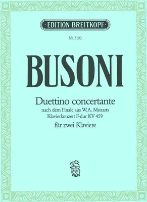 Produktbild von Duettino concertante nach Mozart für 2 Klaviere Partitur