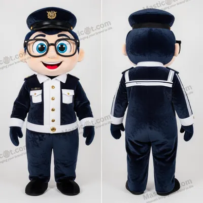 Produktbild von Marineblauer MASTICOT schneidiger Matrose-Maskottchen