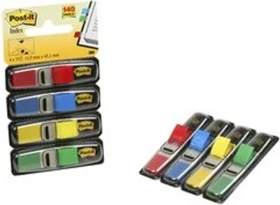 Produktbild von Post-It 683-4AB, Leerer Registerindex, 11,9 mm, 43,2 mm