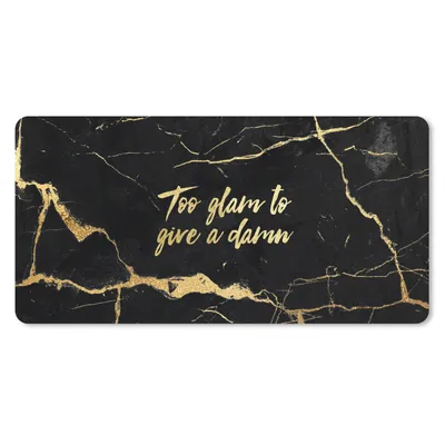 Produktbild von MuchoWow® Mauspad Mousepad Zitat - Sprichwörter - Gold - Marmor 60x30 cm - Mousepads - Maus Mat - Pad - Mausunterlage - Nachhaltig