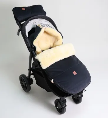 Produktbild von Kaiser, 6510124 Lammfell Fußsack Fulius Cord, dark grey