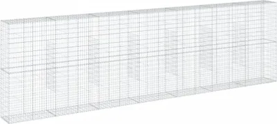 Image de vidaXL Gabion avec couvercle 700x50x200 cm Fer galvanisé