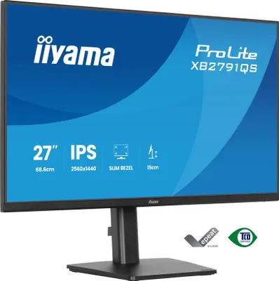 Produktbild von iiyama ProLite XB2791QS-B1 Computerbildschirm 68,6 cm (27") 2560 x 1440 Pixel Quad HD LED Schwarz