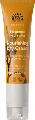 Produktbild von Urtekram Rise & Shine Nourishing Cream, Tagescreme, Frauen, trockene Haut, normale Haut, Jeder Hauttyp, Gesicht, Illuminating, Feuchtigkeitsspendend, Nährend, Glättend, 50 ml