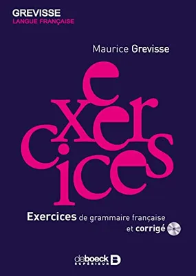 Productafbeelding van Exercices de grammaire francais et corrige +CD