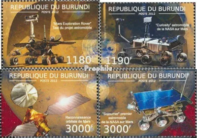 Produktbild von Briefmarken Burundi 2012 Mi 2720-2723 (kompl.Ausg.) postfrisch Marsforschung