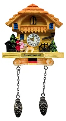 Produktbild von Kühlschrankmagnet Kuckucksuhr aus Polyresin in Beige - Schwarzwald